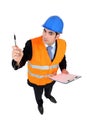 An inquisitive civil engineer Royalty Free Stock Photo