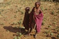 Inquisitive Maasai children in the Serengeti Park