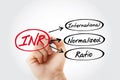 INR - International Normalized Ratio acronym