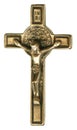 INRI Gold Metal Crucifix Royalty Free Stock Photo