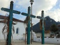 INRI in Mexico, three crosses