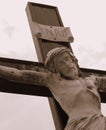 INRI Sepia Royalty Free Stock Photo