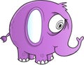 Insane Elephant Vector Royalty Free Stock Photo