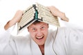 Insane judoist Royalty Free Stock Photo