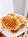 insanely delicious waffles "from my grandmother "