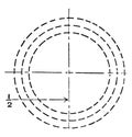 Inscribed Circle with Smaller Circles at Tangent Points Both Sides of the Large Circle Mechanical Drawing Exercise is given the