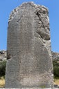 Inscribed Pillar in Xanthos Ancient City, Antalya Royalty Free Stock Photo