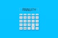 Inscription annuity on calculator. The concept of regular payments