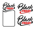 Inscription Black Friday Royalty Free Stock Photo