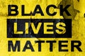 The inscription black lives matter with texture