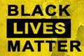 The inscription black lives matter with texture