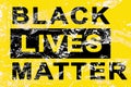 The inscription black lives matter with texture