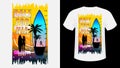 California Surf print t-shirt.