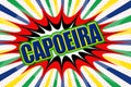 Inscription `Capoeira` in pop art style