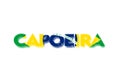 Inscription `Capoeira` on the white background