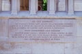 Inscription in Church Tour Saint-Jacques, Paris, France