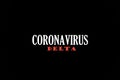 Inscription of Coronavirus Covid-19 delta