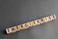 Inscription Energiekrise in German energy crisis concept Royalty Free Stock Photo