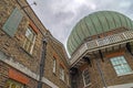 Inscription with Greenwich noon dial on the Royal Observatory wa Royalty Free Stock Photo