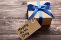 Inscription Happy Boss day Royalty Free Stock Photo