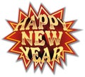 Inscription Happy New Year. There PNG format. Royalty Free Stock Photo
