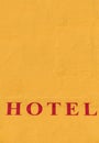 Inscription hotel Royalty Free Stock Photo