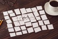 Inscription idea of the torn paper on a office desk Royalty Free Stock Photo