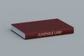 Inscription juvenile law on book. Legal education concept Royalty Free Stock Photo