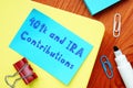 The inscription 401k and IRA Contributions for your blog