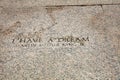 I have a dream Inscription at the Lincoln Memorial. Wahington DC. USA Royalty Free Stock Photo