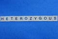 Inscription from a long word heterozygous from small gray letters