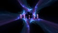 Inscription number 11: 11 on the galaxy background. Numbers are the Universal language offered by the deity to humans