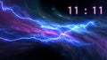 Inscription number 11: 11 on the galaxy background. Numbers are the Universal language offered by the deity to humans