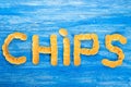 Inscription potato chips