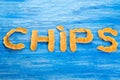 Inscription potato chips