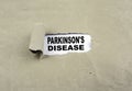 Inscription revealed on old paper - Parkinson's Disease