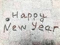 The inscription on the snow - Happy New Year