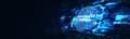 Inscription SOFTWARE TESTING on the virtual display. Business, modern technology, internet and networking concept