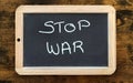 Inscription stop war in english Royalty Free Stock Photo