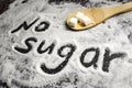 The inscription of sugar-free sugar, caries prevention, dental health care, causes of carious lesions, diabetes, obesity