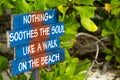 Inscription summer on sand, the beach. Seychelles. Paradise place Royalty Free Stock Photo