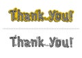 Inscription Thank you very much , vector Royalty Free Stock Photo