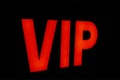 Inscription VIP on dark background Royalty Free Stock Photo