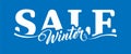 Inscription Winter Sale Royalty Free Stock Photo