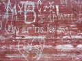 Inscriptions on wood