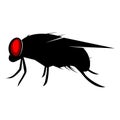 Insect design icon silhouette vector