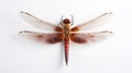 An insect dragonfly bug on a white background