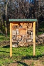 Insect hotel or house in park