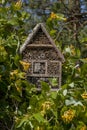 Image of Insect house - hotel in a garden Royalty Free Stock Photo