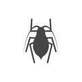 Insect icon black silhouette - Illustration